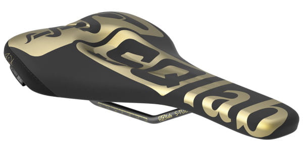 gold mtb saddle