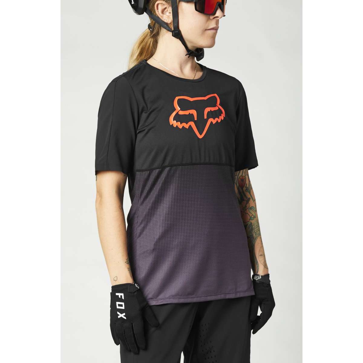 Fox Racing Women Flexair - Damen Kurzarm Trikot - Schwarz/Lila online ...