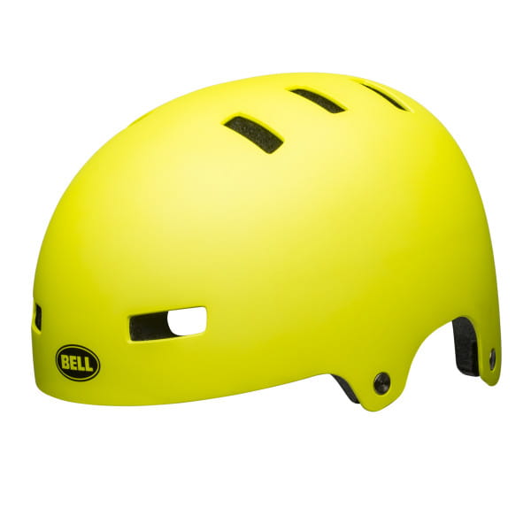 yellow helmet bike